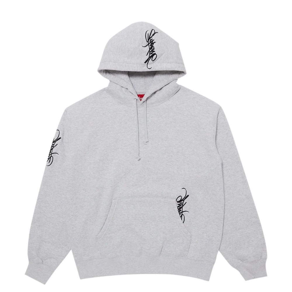 Supreme Tag Hooded Sweatshirt 'Ash Grey'